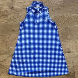 Jude Connally Blue checkered dress